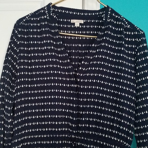 Nice Gap Blue and White Dress with Rain Drop pattern, Size Small - Picture 2 of 11